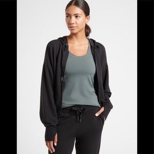 🖤 Athleta Black Balance Sweatshirt Zip Up Hoodie XL
